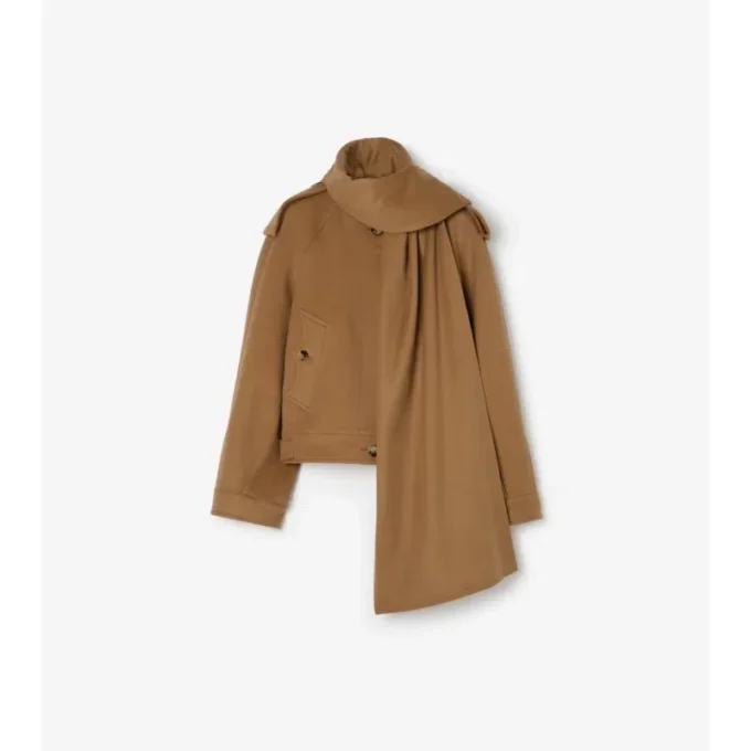 Abnehmbarer Schal Kaschmirjacke
