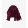 Abnehmbarer Schal Lammfelljacke