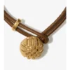 Armband mit Leder-Karomuster und Granulation 