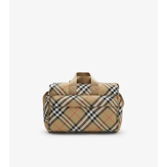 Baby-Wickeltasche mit Karomuster