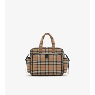 Baby-Wickeltasche mit Karomuster