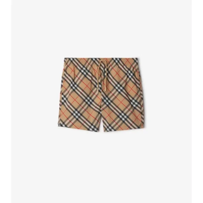 Badehose mit Karomuster