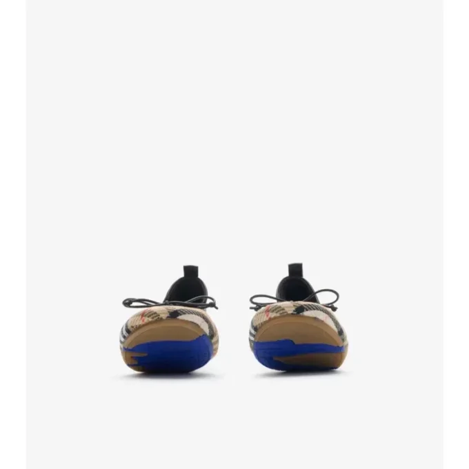 Ballerinas mit Karomuster in Beige