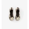 Ballerinas mit Karomuster in Beige
