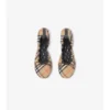 Ballerinas mit Karomuster in Beige