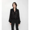 Barocke Bluse aus Seidenmisch-Samt