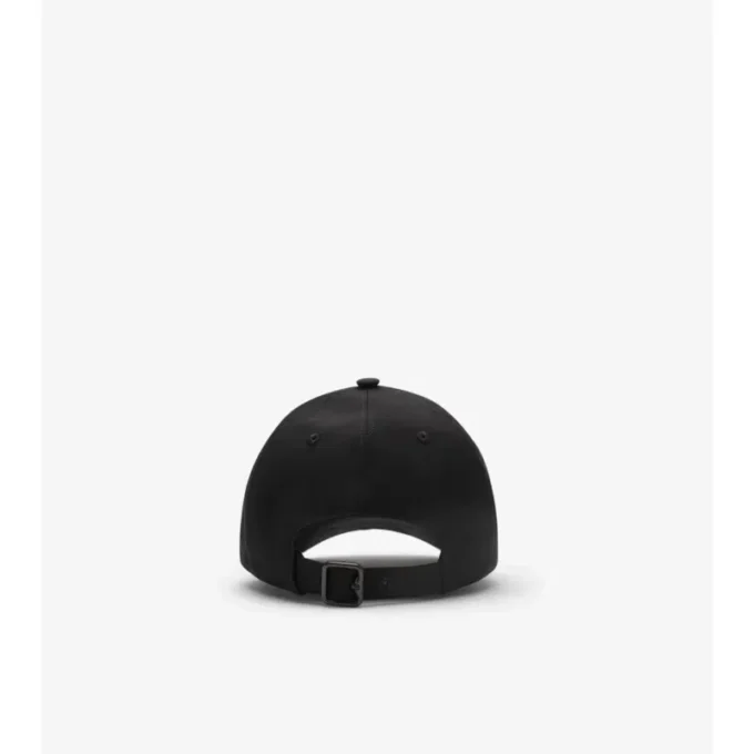 Baseballkappe aus Gabardine mit kursivem Logo im Karomuster