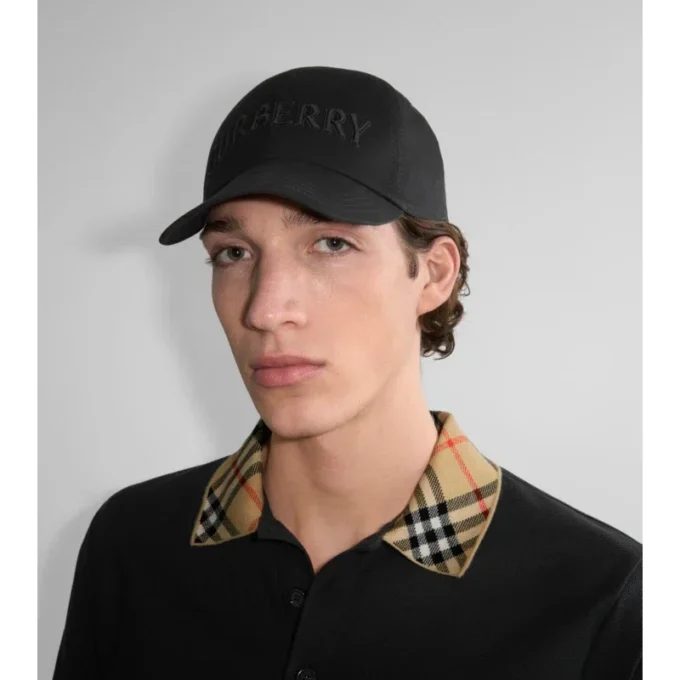 Baseballkappe aus Gabardine mit Logo