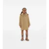 Baumwoll-Car Coat mit Kapuze