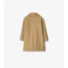 Baumwoll-Car Coat mit Kapuze