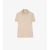 Baumwoll-Poloshirt mit Karobordüre