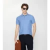 Baumwoll-Poloshirt mit Karobordüre