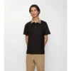 Baumwoll-Poloshirt mit Karomuster am Kragen