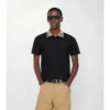 Baumwoll-Poloshirt mit Karomuster am Kragen