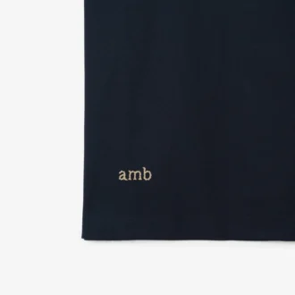 Baumwoll-Poloshirt mit Logo am Kragen