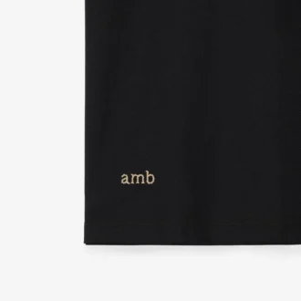Baumwoll-Poloshirt mit Logo am Kragen