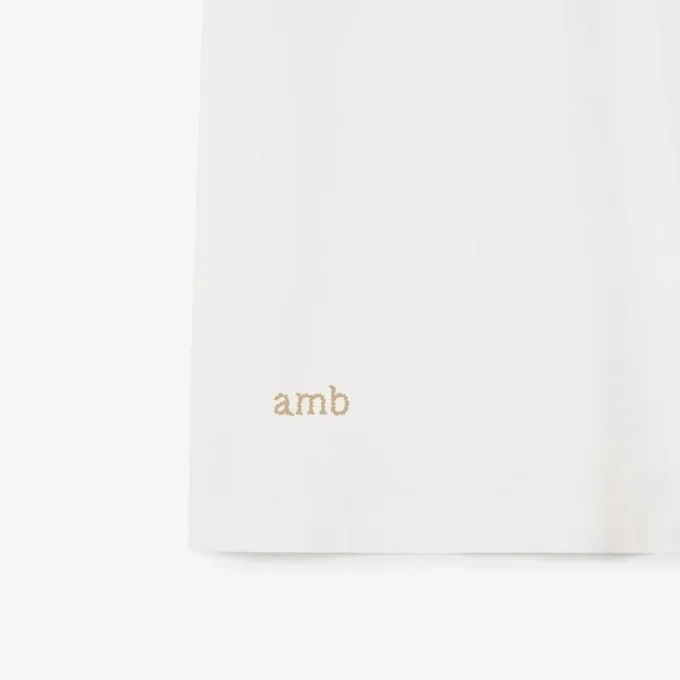 Baumwoll-Poloshirt mit Logo am Kragen