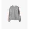 Baumwoll-Sweatshirt mit Karomuster