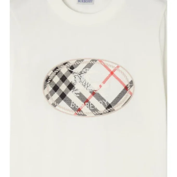 Baumwoll-T-Shirt mit Check-Knight-Stempel