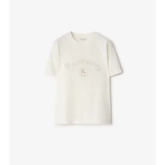 Baumwoll-T-Shirt mit Gothic-Logo