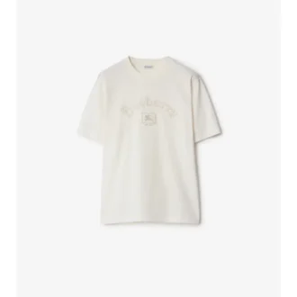 Baumwoll-T-Shirt mit Gothic-Logo