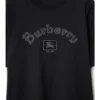 Baumwoll-T-Shirt mit Gothic-Logo