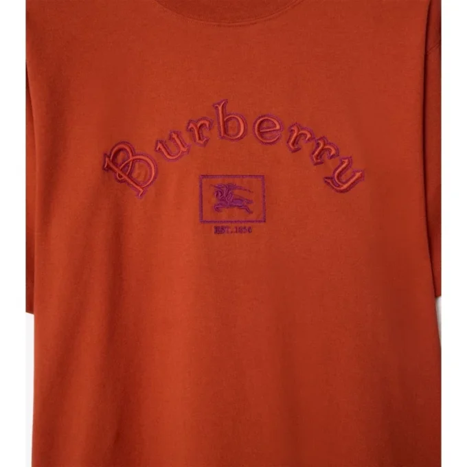 Baumwoll-T-Shirt mit Gothic-Logo