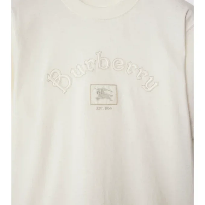 Baumwoll-T-Shirt mit Gothic-Logo