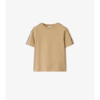 Baumwoll-T-Shirt mit Karomuster