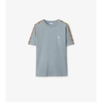 Baumwoll-T-Shirt mit Karomuster