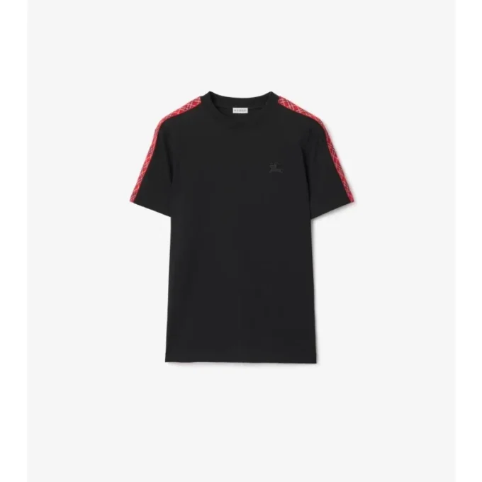 Baumwoll-T-Shirt mit Karomuster