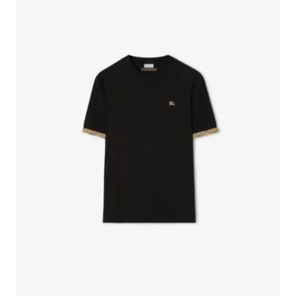 Baumwoll-T-Shirt mit Karomuster