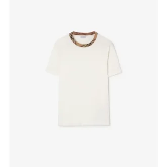 Baumwoll-T-Shirt mit Karomuster