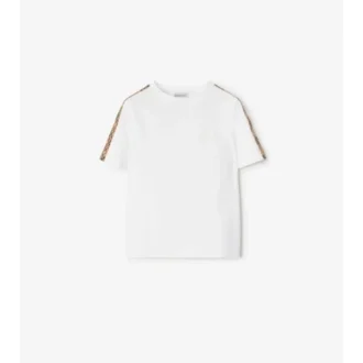 Baumwoll-T-Shirt mit Karomuster
