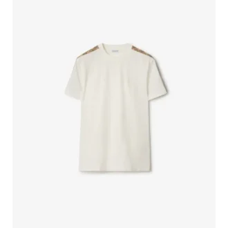 Baumwoll-T-Shirt mit Karomuster