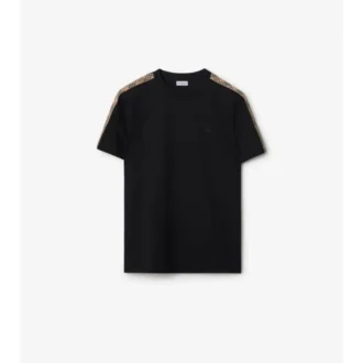 Baumwoll-T-Shirt mit Karomuster