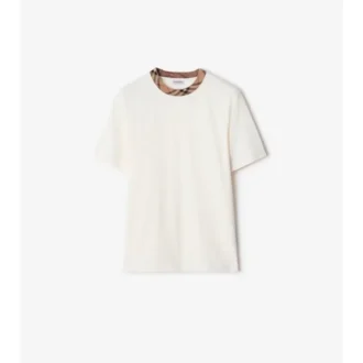 Baumwoll-T-Shirt mit Karomuster