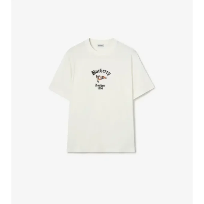 Baumwoll-T-Shirt mit Karomuster