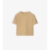 Baumwoll-T-Shirt mit Karomuster