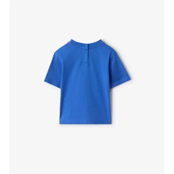 Baumwoll-T-Shirt mit Karomuster
