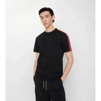 Baumwoll-T-Shirt mit Karomuster