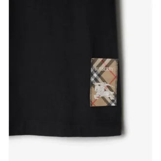 Baumwoll-T-Shirt mit Karomuster