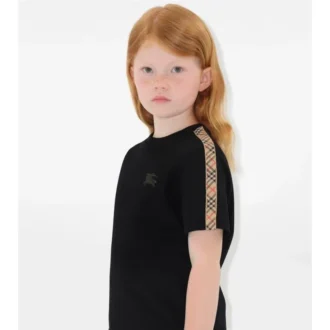 Baumwoll-T-Shirt mit Karomuster
