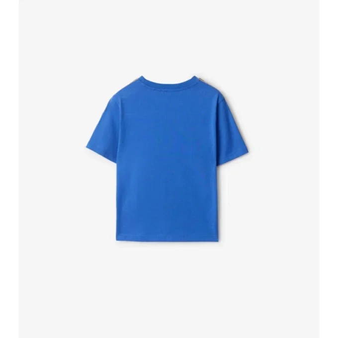 Baumwoll-T-Shirt mit Karomuster