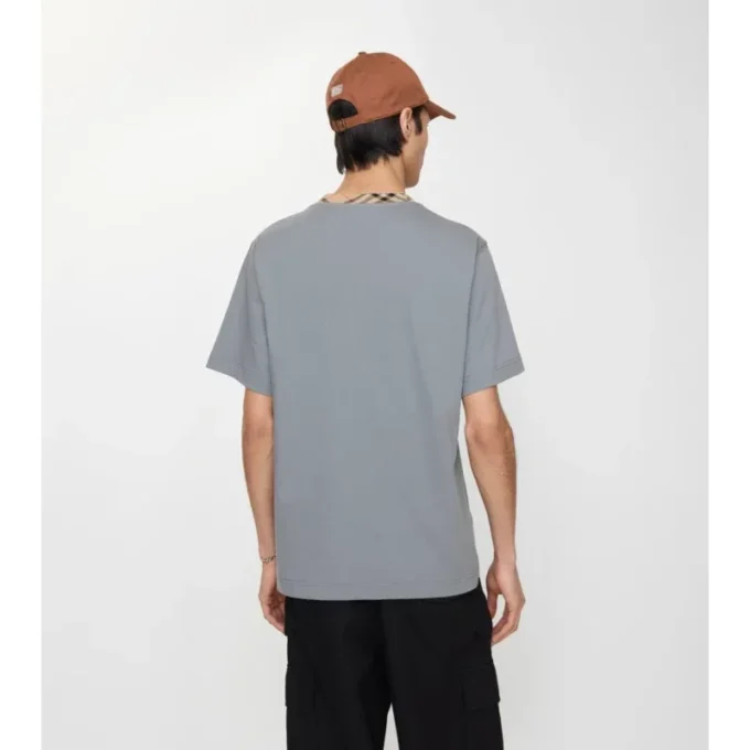 Baumwoll-T-Shirt mit Karomuster