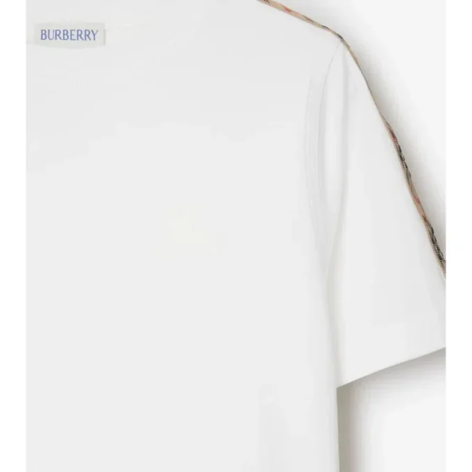 Baumwoll-T-Shirt mit Karomuster