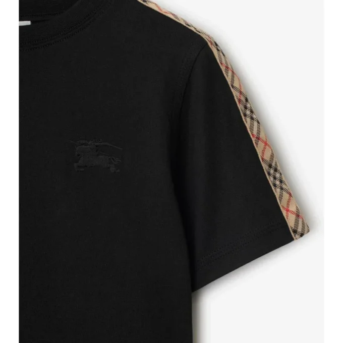 Baumwoll-T-Shirt mit Karomuster