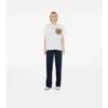 Baumwoll-T-Shirt mit Karomuster und aufgesetzter Tasche