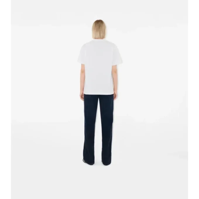 Baumwoll-T-Shirt mit Karomuster und aufgesetzter Tasche