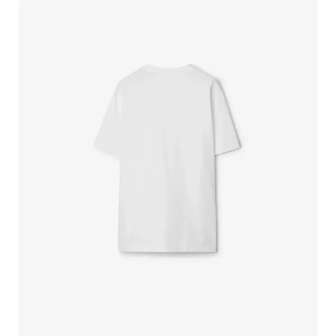Baumwoll-T-Shirt mit Karomuster und aufgesetzter Tasche